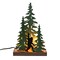 Rustic Metal Rude Bigfoot In Forest Accent Lamp Decorative Sasquatch Home Decor